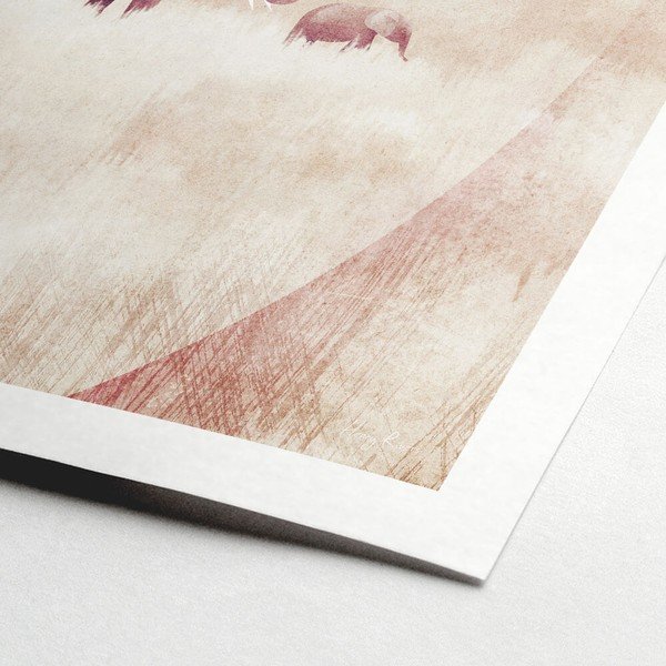 Plakat 30x40 cm Elephants - Travelposter-image-1