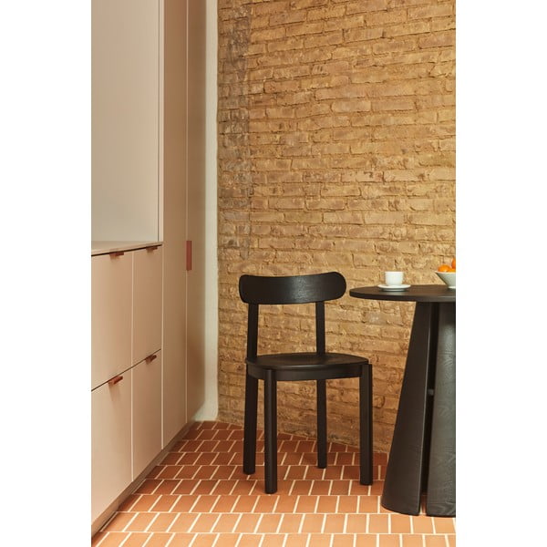 Okrugli blagovaonski stol s pločom stola u dekoru jasena ø 65 cm Cep – Teulat-image-3