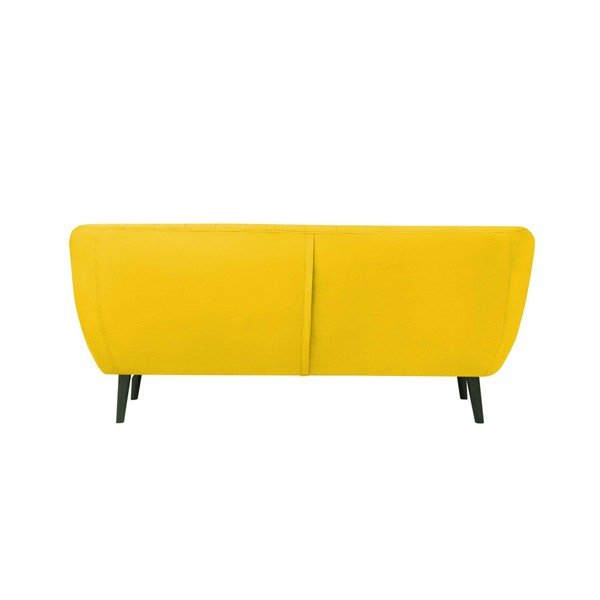 Žuta baršunasta sofa Mazzini Sofas Toscane, 188 cm-image-4