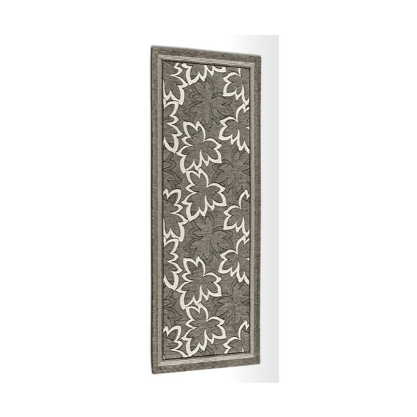 Sivo-smeđi vrlo izdržljiv kuhinjski tepih Webtappeti Maple Fango, 55 x 190 cm
