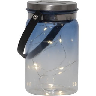 Vanjska solarna lampa Star Trading Tint Lantern Blue, visina 15 cm