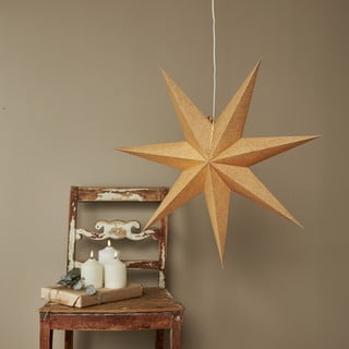 Božićni svjetleći ukras zlatne boje ø 60 cm Cotton - Star Trading