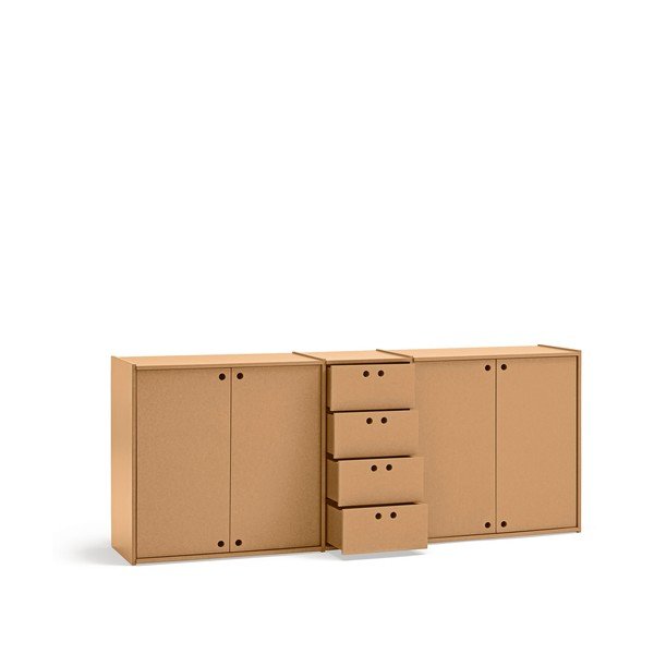 Komoda u prirodnoj boji 197x80x40 cm Wally – Teulat-image-4