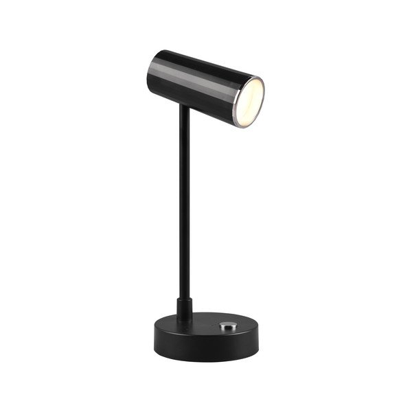 Sjajno crna LED stolna lampa s mogućnošću zatamnjivanja (visina 28 cm) Lenny – Reality-image-1