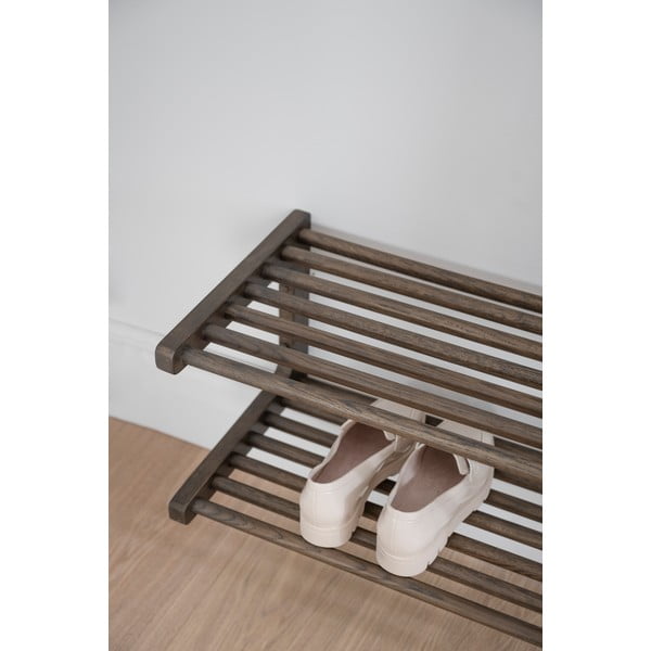 Tamnosmeđi viseći stalak za cipele od hrastovine Inverness - Rowico-image-4