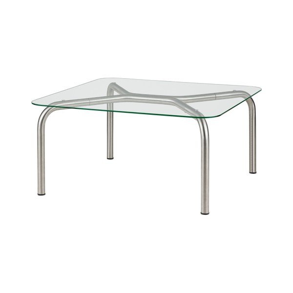 Stolić za kavu sa staklenom pločom stola u srebrnoj boji 60x80 cm Uku – noo.ma
