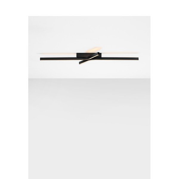Mat crna LED stropna svjetiljka aluminijska s mogućnosti zatamnjivanja 50x100 cm Akro – Nova Luce-image-3
