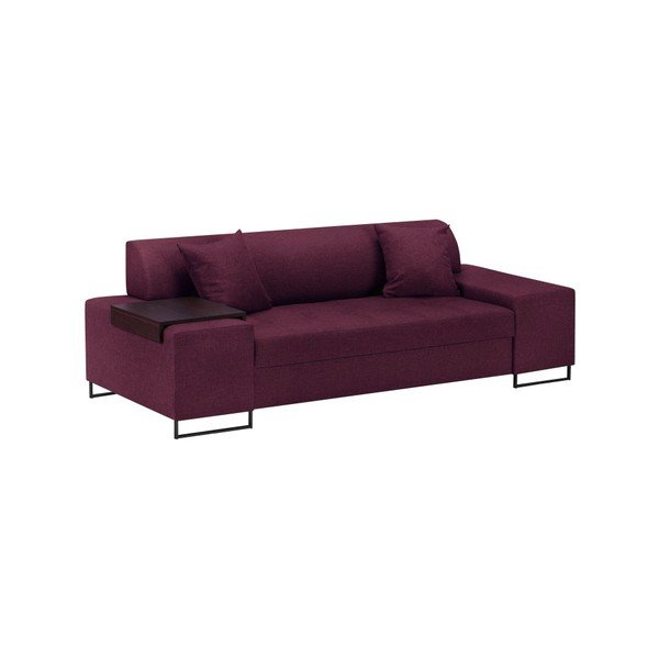 Ljubičasta sofa s nogicama u crnoj boji Cosmopolitan Design Orlando, 220 cm-image-2