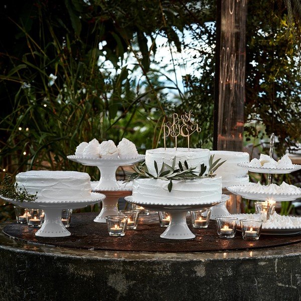 Bijeli stalak Costa Nova Pearl, ⌀ 33 cm-image-1