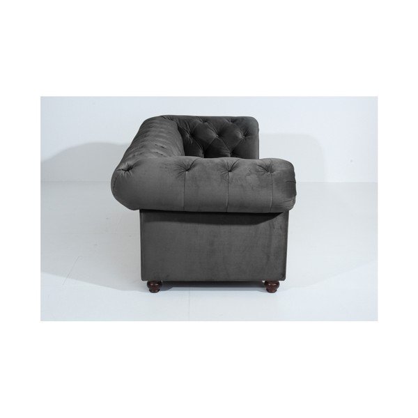 Antracit siva sofa Max Winzer Orleans Velvet, 216 cm-image-4