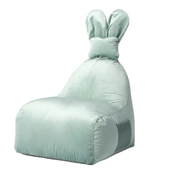 Mentol zelena dječja vreća za sjedenje Funny Bunny – The Brooklyn Kids
