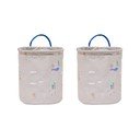 Bež tekstilne dječje kutije za pohranu u setu 2 kom ø 18x22 cm Foxy – OYOY Mini