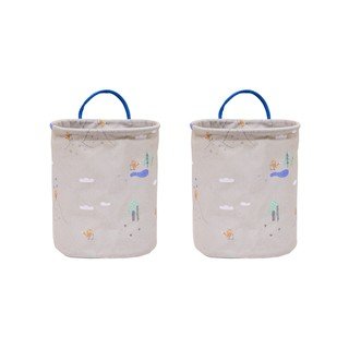Bež tekstilne dječje kutije za pohranu u setu 2 kom ø 18x22 cm Foxy – OYOY Mini
