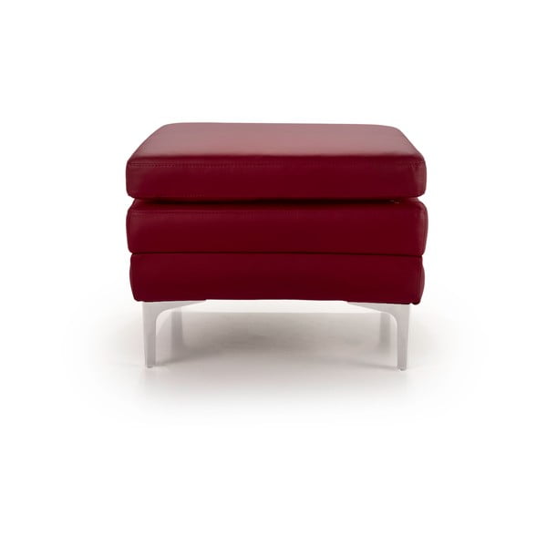 Crveni kožni stolac za noge Scandic Twigo