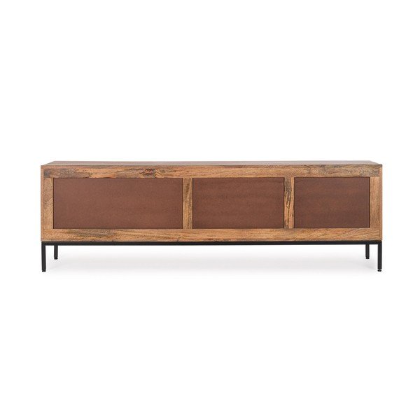 TV komoda od masivnog manga u prirodnoj boji 180x55x42 cm Kindia – Bizzotto-image-3