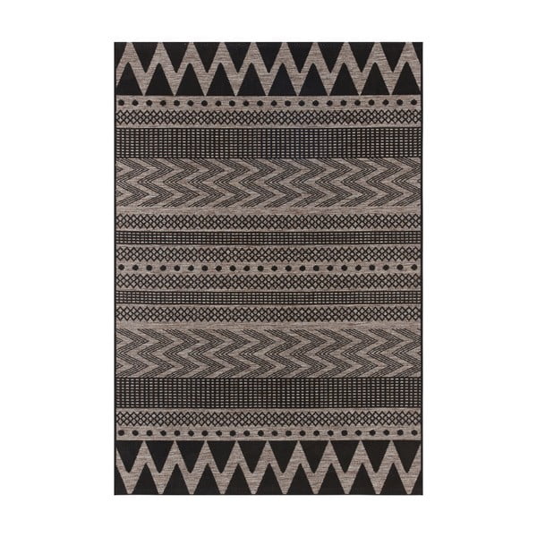 Crno-bež vanjski tepih NORTHRUGS Sidon, 160 x 230 cm