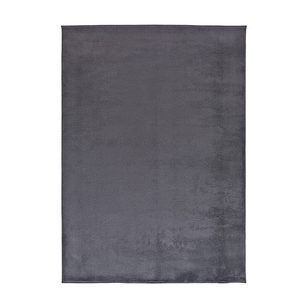 Tamno sivi tepih od mikrovlakana 160x220 cm Coraline Liso – Universal