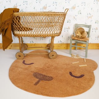 Ciglasti periv/ručno rađen pamučan dječji tepih 110x110 cm Sandel – Nattiot