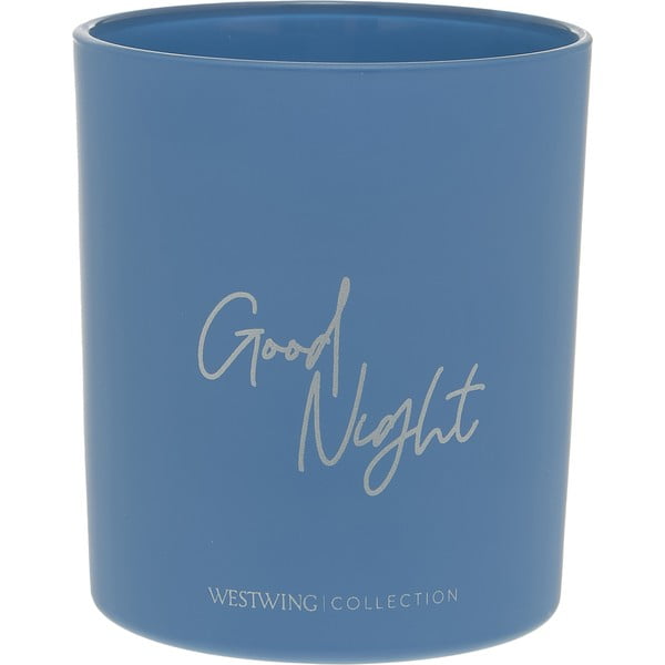 Plava mirisna svijeća Westwing Collection Good night: Airy lavander, vrijeme gorenja 30 h