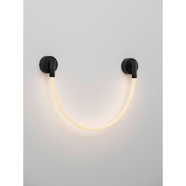Bijela/mat crna željezna LED zidna lampa Ilane – Nova Luce-image-2