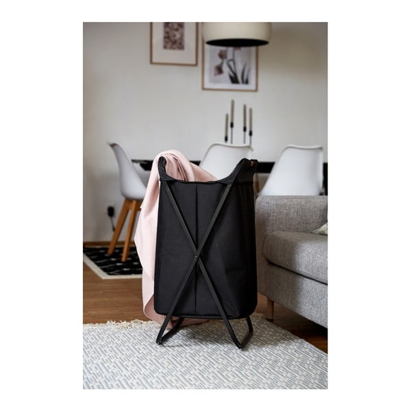Crna sklopiva košara za rublje Wenko Bin-image-1