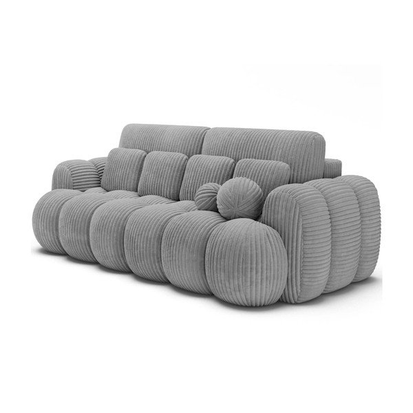 Siva sklopiva sofa od samta 256 cm Cotonn – ELTAP-image-2