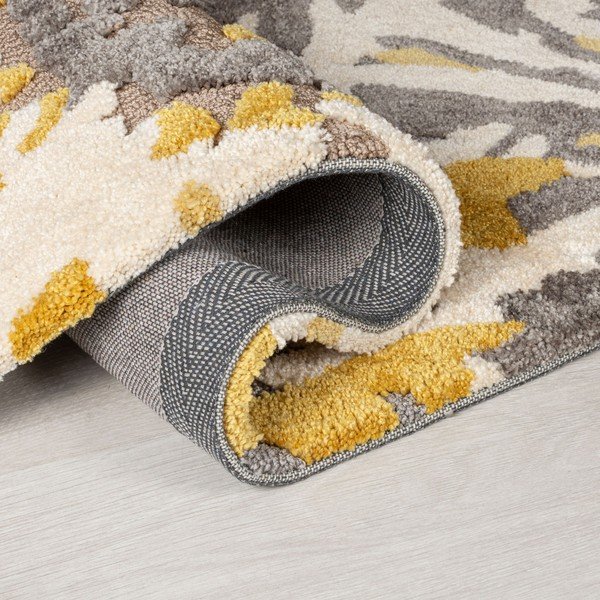 Sivo-žuti tepih Flair Rugs Soft Floral, 160 x 230 cm-image-1
