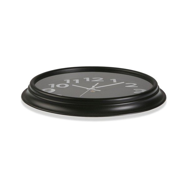 Crni zidni sat Versa In Time, ⌀ 32,7 cm-image-1