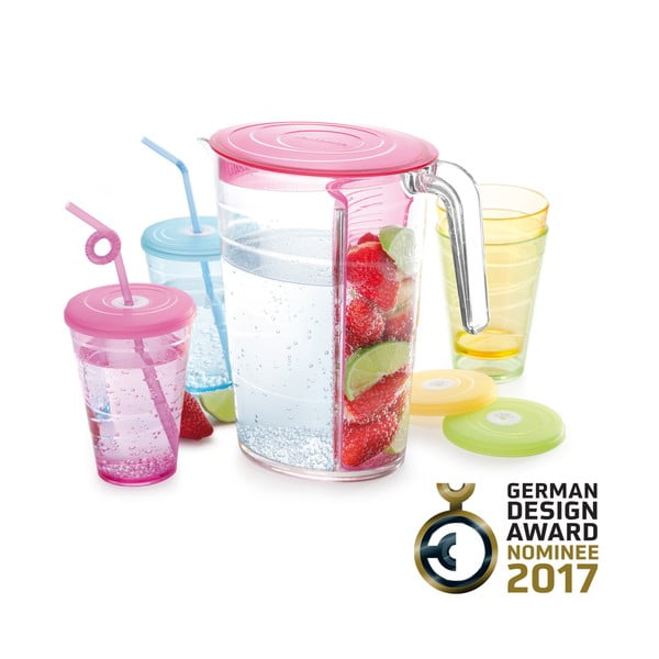 Vrč u setu s 4 čaše i poklopcem myDrink - Tescoma-image-4