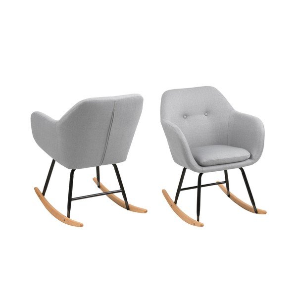 Svijetlosiva stolica za ljuljanje Actona Emilia-image-2