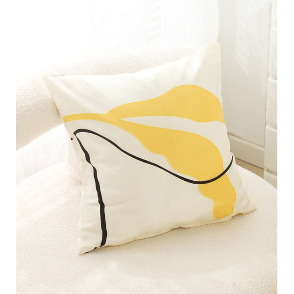 Žuta  3-dijelna posteljina za krevet za jednu osobu od mikrosatena 140x200 cm Sophia – My House-image-3