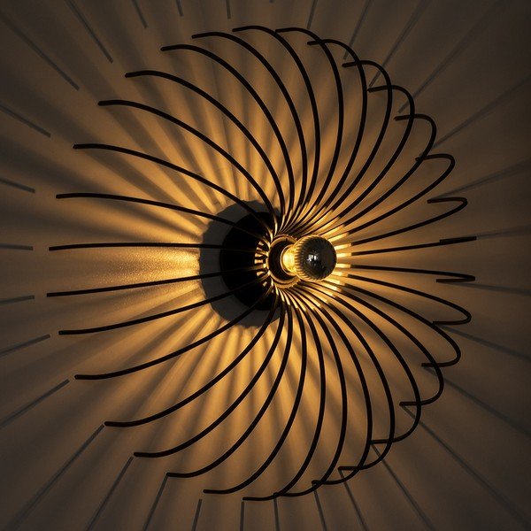 Crna zidna lampa Homemania Decor Lion-image-4