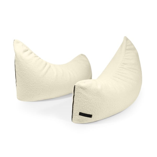 Krem vreća za sjedenje od bouclé tkanine Clip Clap 90 – SLOWDOWN-image-4