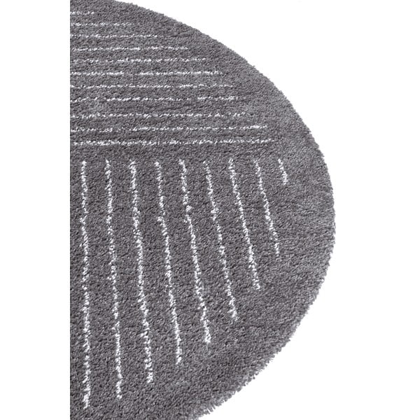 Tamno sivi okrugli tepih ø 120 cm Dion – Hanse Home-image-4