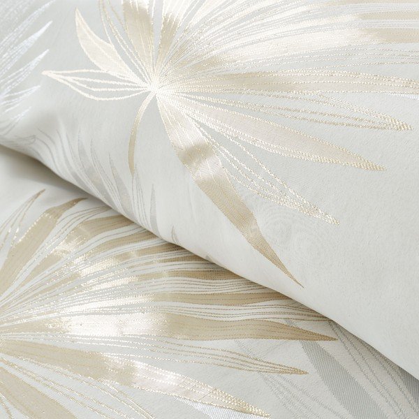 Krem posteljina za bračni krevet 200x200 cm Luxe Palm – Catherine Lansfield-image-3