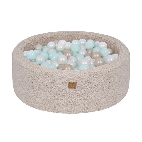 Sivi bazen s lopticama ø 90 cm visina 30 cm – Meowbaby