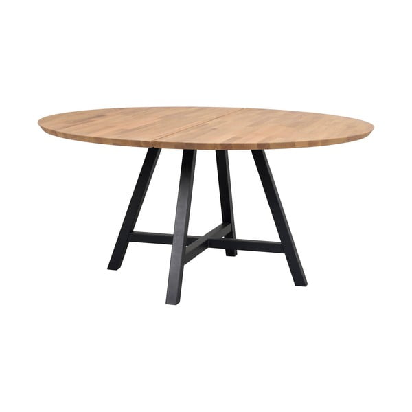 Okrugli blagovaonski stol s hrastovom pločom 150x150 cm Carradale - Rowico