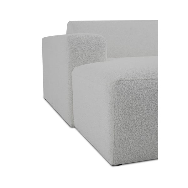 Bijela modularna sjedeća garnitura od bouclé tkanine (s lijevim kutom) Roxy – Scandic-image-4