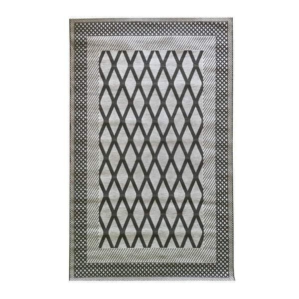 Sivi vrlo izdržljivi tepih Floorita Net Grey, 194 x 290 cm