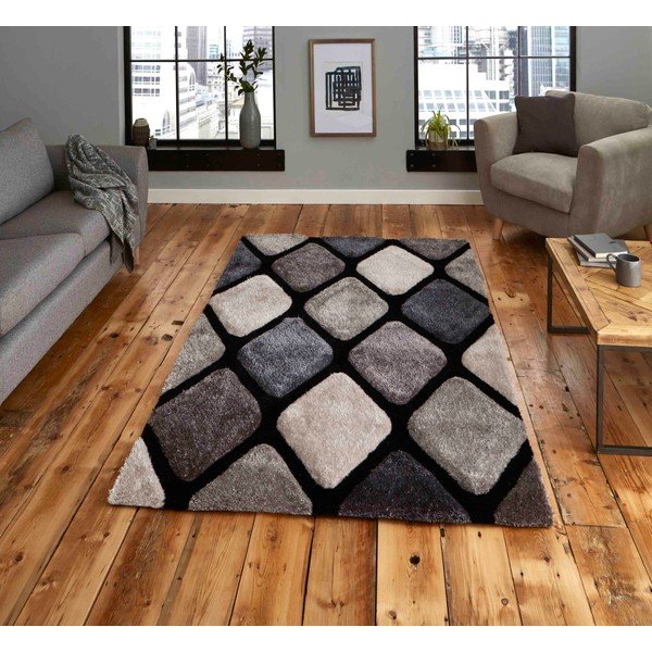 Tamno sivi ručno rađen tepih 120x170 cm Noble House – Think Rugs-image-1