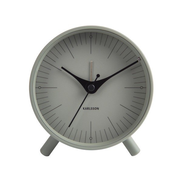 Zelena metalna budilica Karlsson Index, Ø 11 cm-image-3