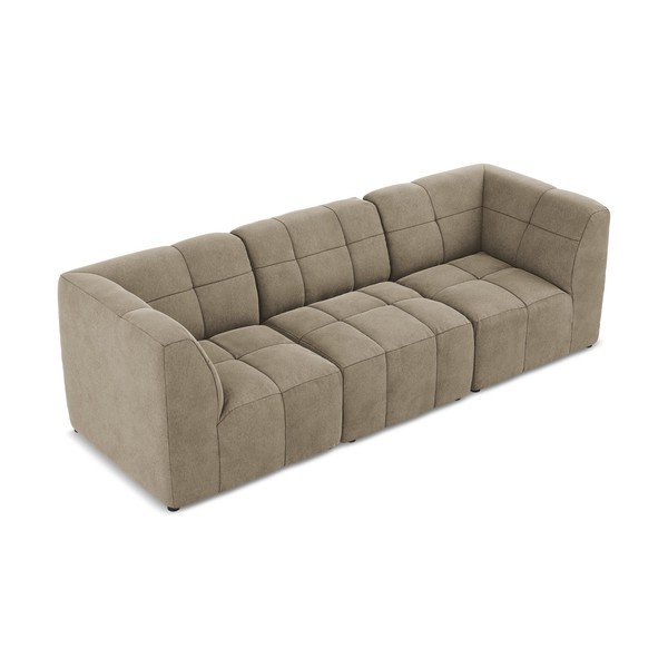Smeđa baršunasti sofa 255 cm Aloha – Makamii-image-3