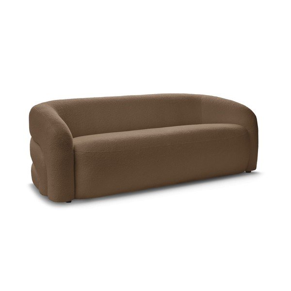 Smeđa sofa od bouclé tkanine 193 cm Elina – Bobochic Paris-image-2