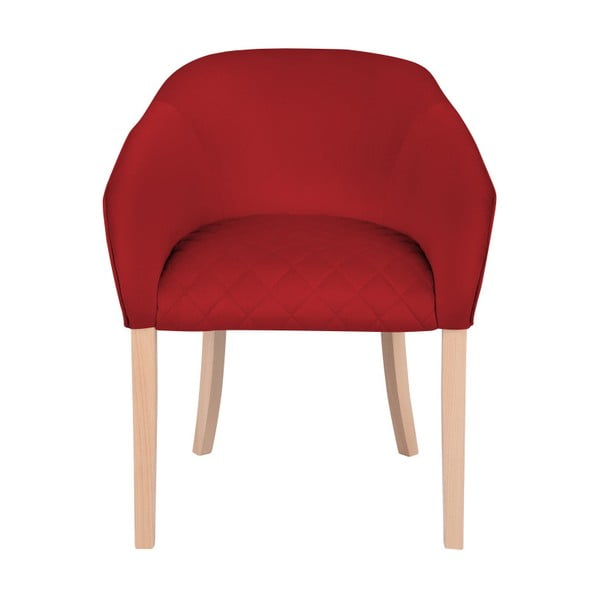 Crvena fotelja s naslonima za ruke Micadoni Home Tipa