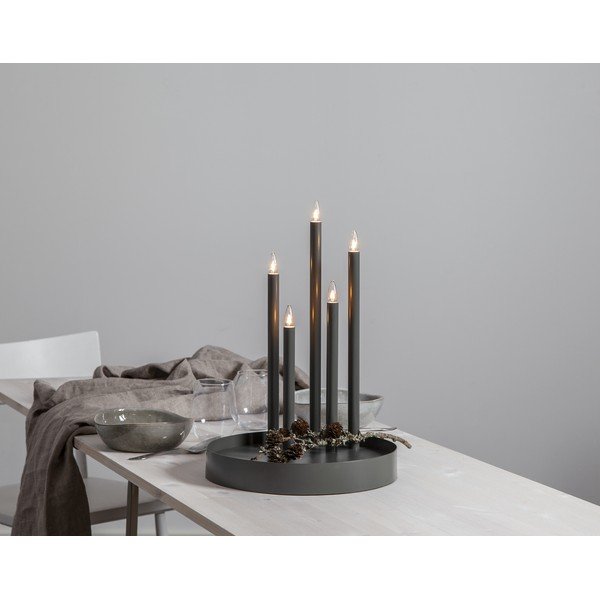 Crni svjetlosni ukras ø 32 cm Deco – Star Trading-image-3