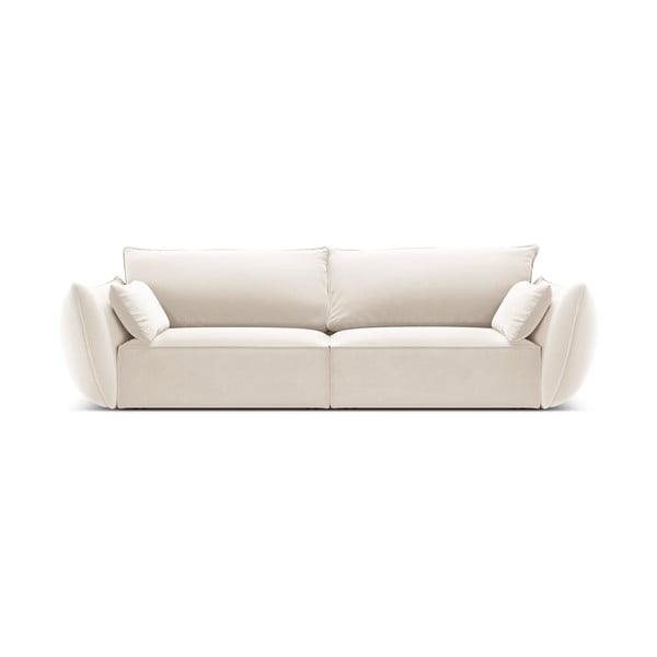 Bež baršunasta sofa 208 cm Vanda – Mazzini Sofas