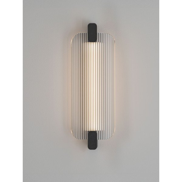 Mat crna staklena LED zidna lampa Emery – Nova Luce-image-2