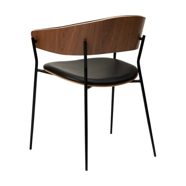 Crna/u tamnoj prirodnoj boji blagovaonska stolica s naslonima za ruke Crib – DAN-FORM Denmark-image-4