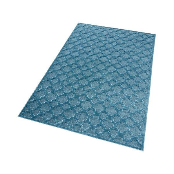 Plavi tepih od viskoze Mint Rugs Bryon, 80 x 125 cm-image-3