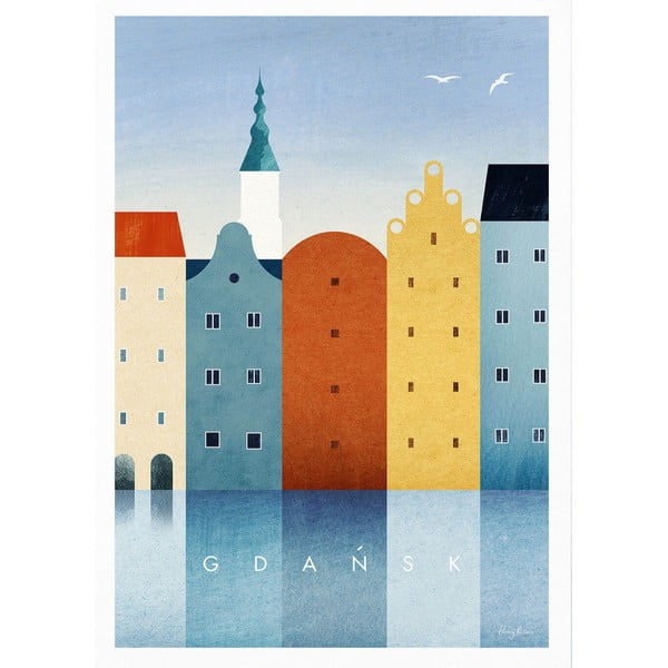 Plakat 50x70 cm Gdansk - Travelposter